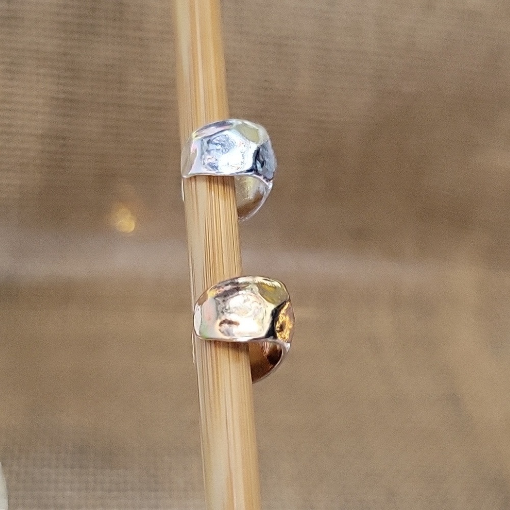 HAMMERED BOLD MINIMALIST EAR CUFF, CHOICE OF COLOR